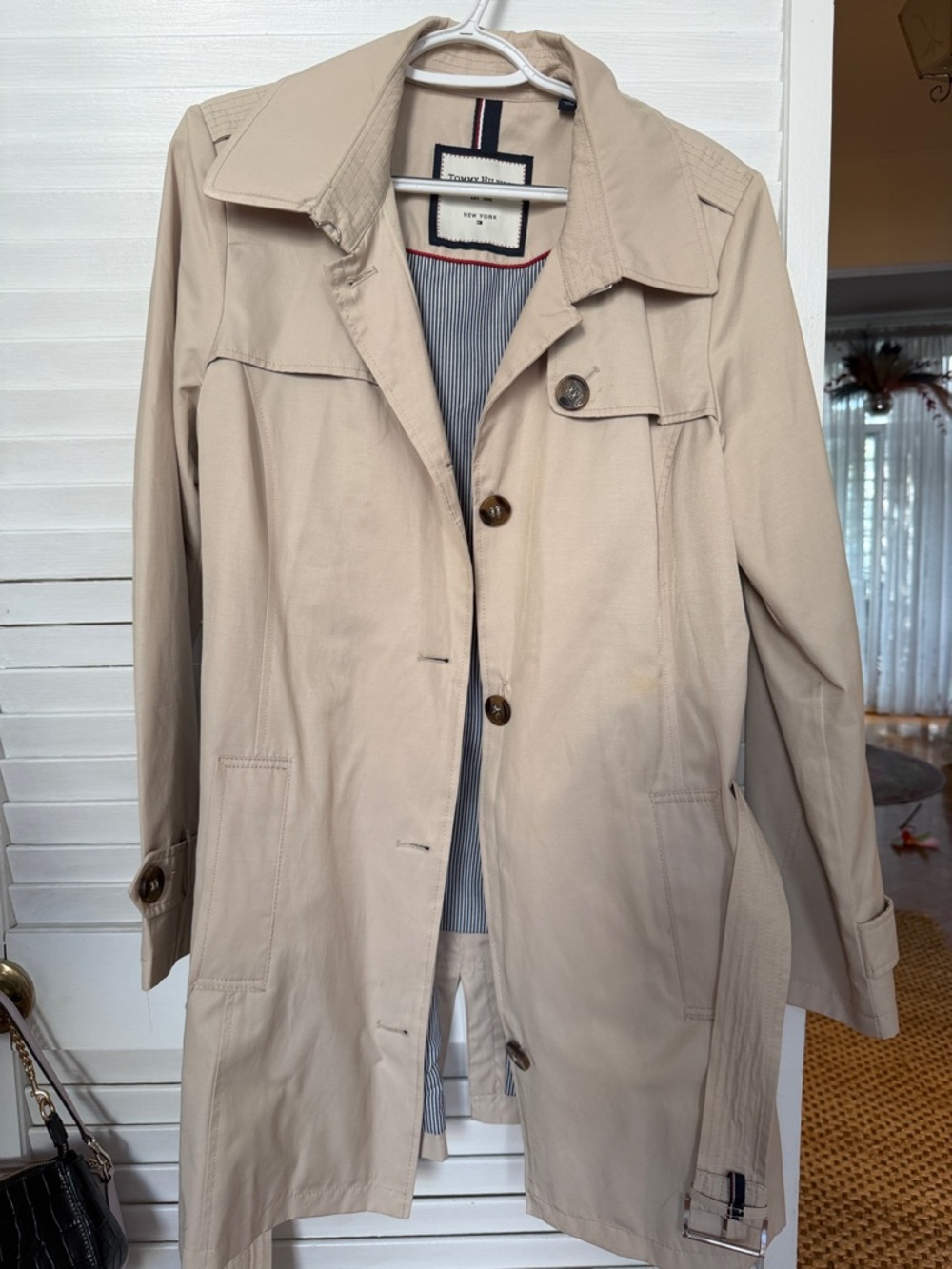 Tommy Hilfiger Light Beige Trench Coat